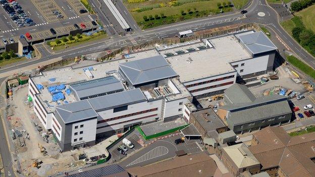 Morriston Hospital under redevelopment