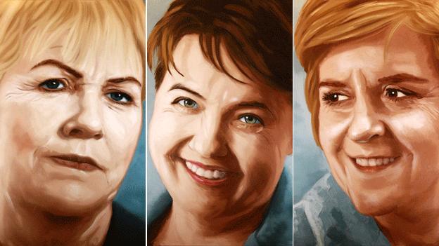 Portraits of female Scottish political leaders