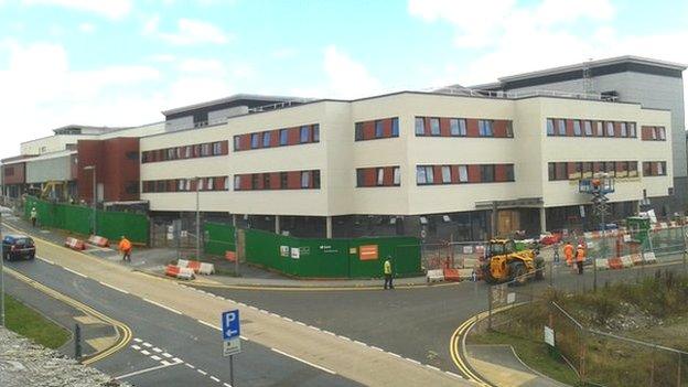 Morriston Hospital under redevelopment