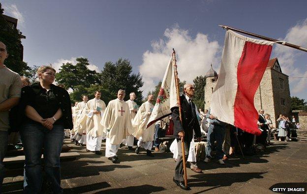 Polish pilgrimage in Aylesford