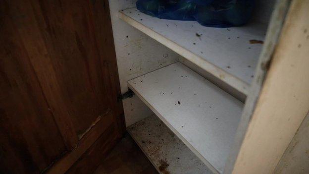 dirty cupboard