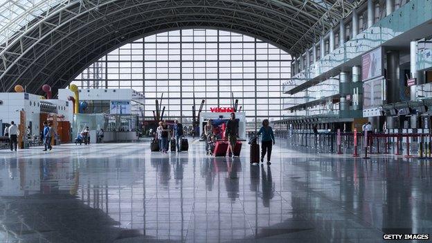 Turkish airports - here is one in Izmir - provide a stopping point for many foreign fighters