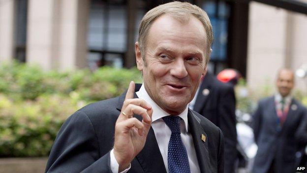 Polish PM Donald Tusk, 30 Aug 14