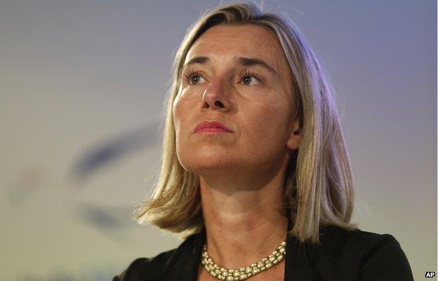 Italy's Foreign Minister Federica Mogherini, 30 Aug 14