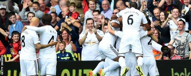 Swansea celebrate