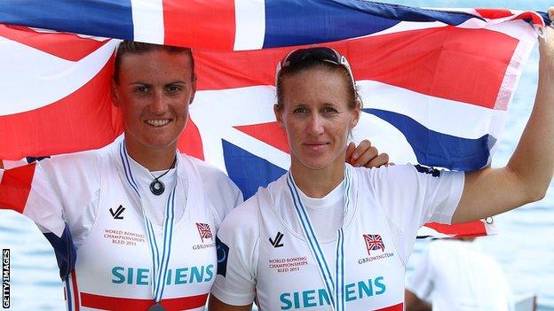 Heather Stanning and Helen Glover