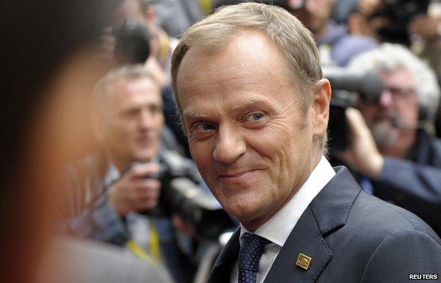 Polish PM Donald Tusk, 30 Aug 14