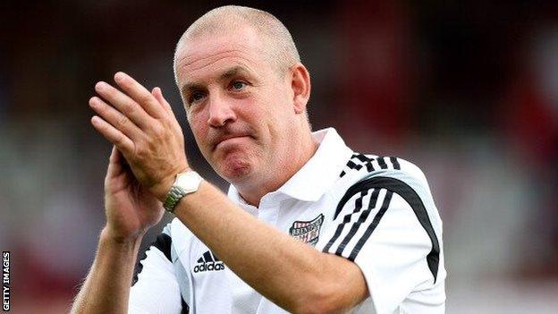 Brentford manager Mark Warburton