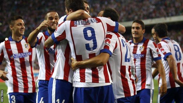 Atletico Madrid celebrate