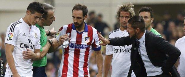 Diego Costa protests against Atletico Madrid