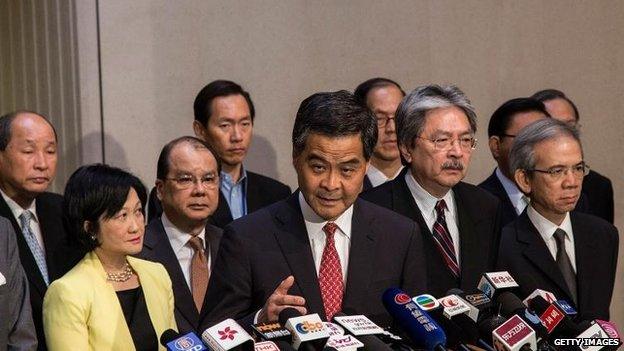 Chief Executive Leung Chun-ying, 31 Aug