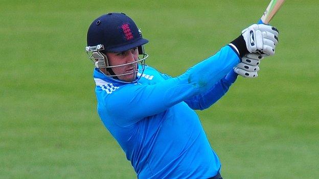 Jason Roy in action for England Lions