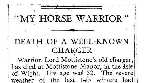 Obituary to Warrior in The Times