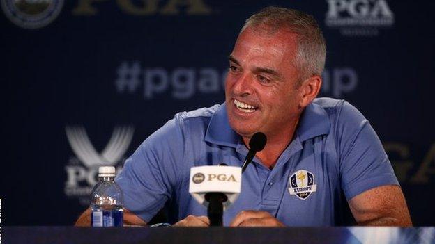 European Ryder Cup captain Paul McGinley