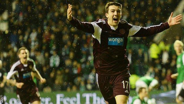 David Smith scored the winner for Hearts against Hibs in last year's New Year derby.