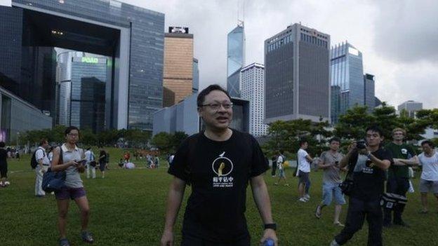 Benny Tai is a founder of the Occupy Central protest group