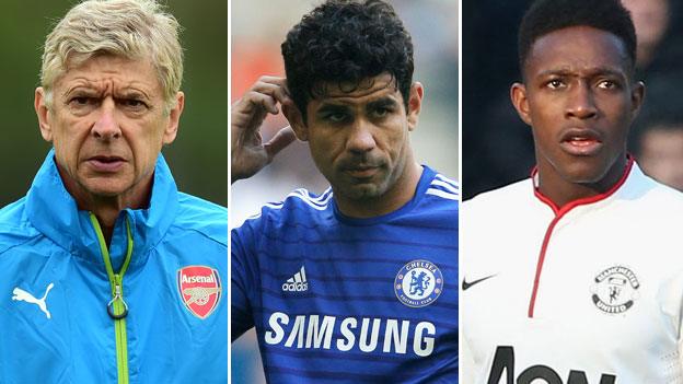 Arsene Wenger, Diego Costa, Danny Welbeck