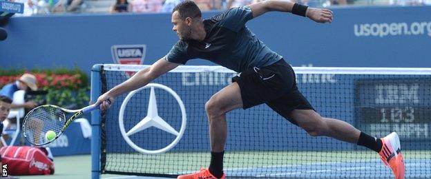 Jo-Wilfried Tsonga at the US Open