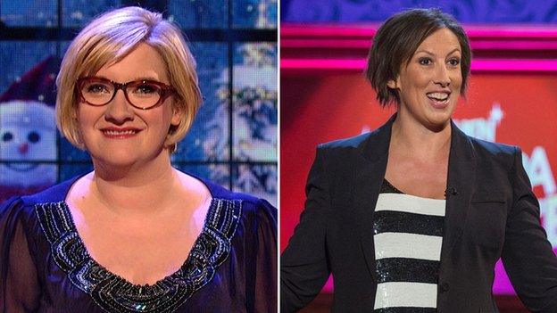 Sarah Millican and Miranda Hart