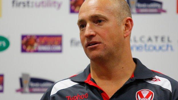 St Helens coach Nathan Brown