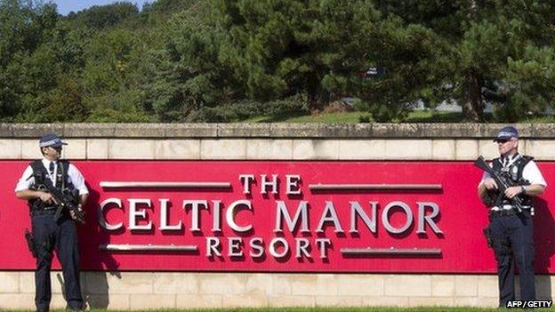 Security at Celtic Manor