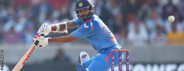 Shikhar Dhawan of India