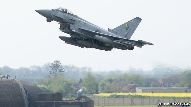 RAF Typhoon jet