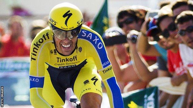 Alberto Contador, of Spain