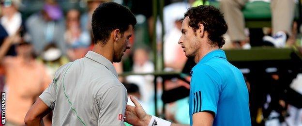 Novak Djokovic and Andy Murray