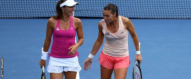 Martina Hingis and Flavia Pennetta