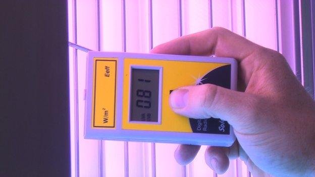 Tanning meter