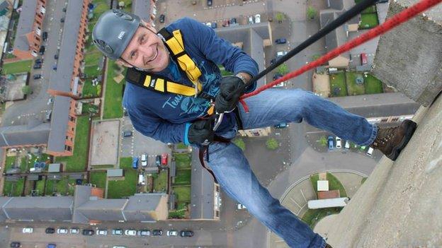 Northampton Lift Tower abseil