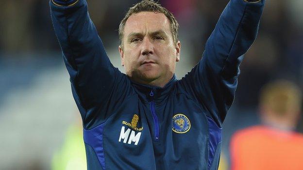 Shrewsbury Town manager Micky Mellon