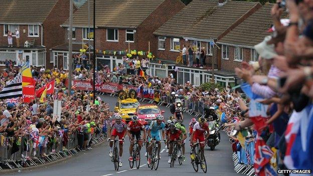 Tour de France in Sheffield in 2014