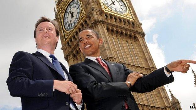 Cameron & Obama in London