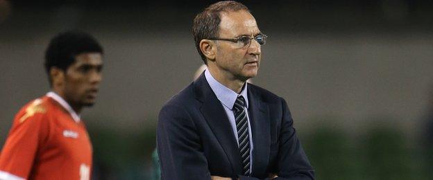 Republic boss Martin O'Neill watches his team ease to victory in Dublin