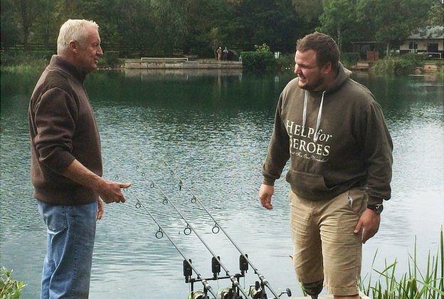 two of the veterans fishing