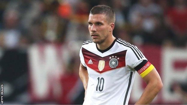 Germany forward Lukas Podolski