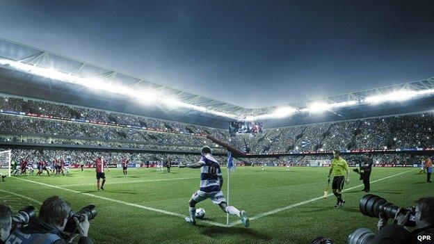 CGI of the new stadium