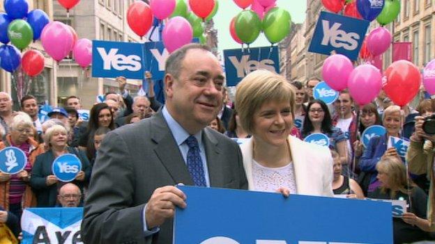 Alex Salmond and Nicola Sturgeon