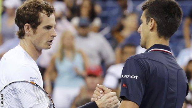 Andy Murray and Novak Djokovic