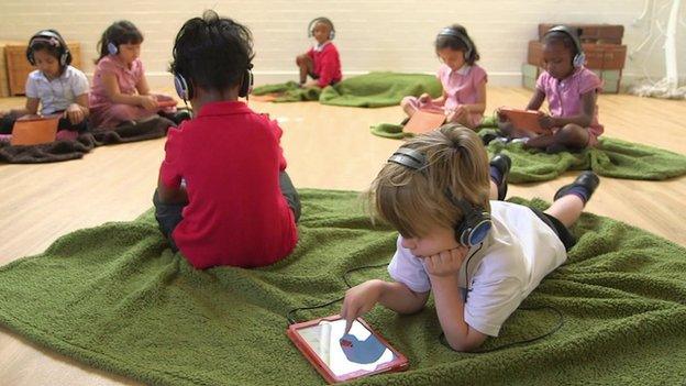Children in Nottingham use app