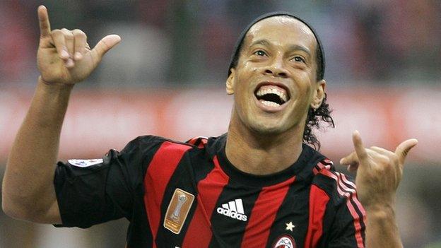 Ronaldinho scored 33 goals for Brazil