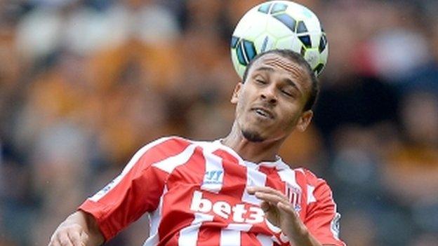 Peter Odemwingie in action for Stoke