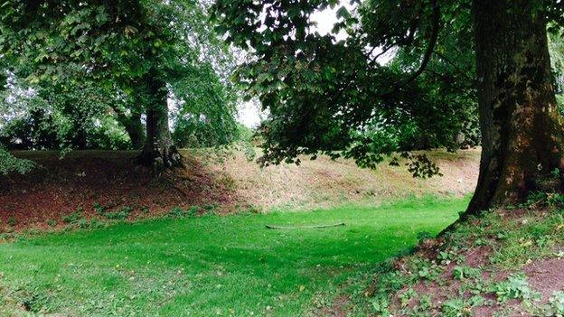 Tullyhogue Fort at the inauguration site