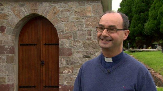 The Reverend David Bell of Desertcreat Parish Church