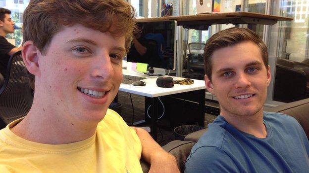 App developers Brooks Buffington and Tyler Droll