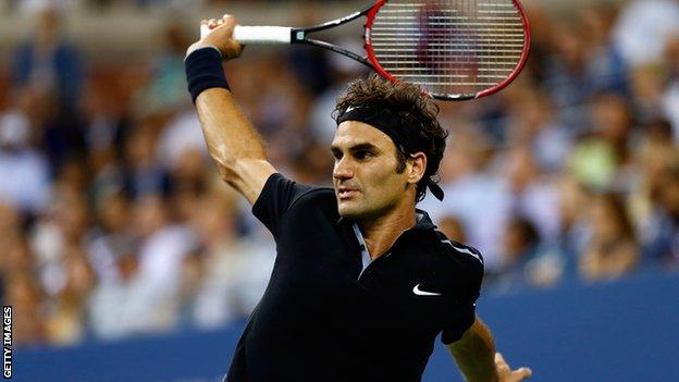 Roger Federer of Switzerland