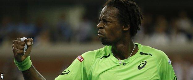 Gael Monfils at the US Open