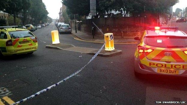 Scene of the shooting on Shepperton Road